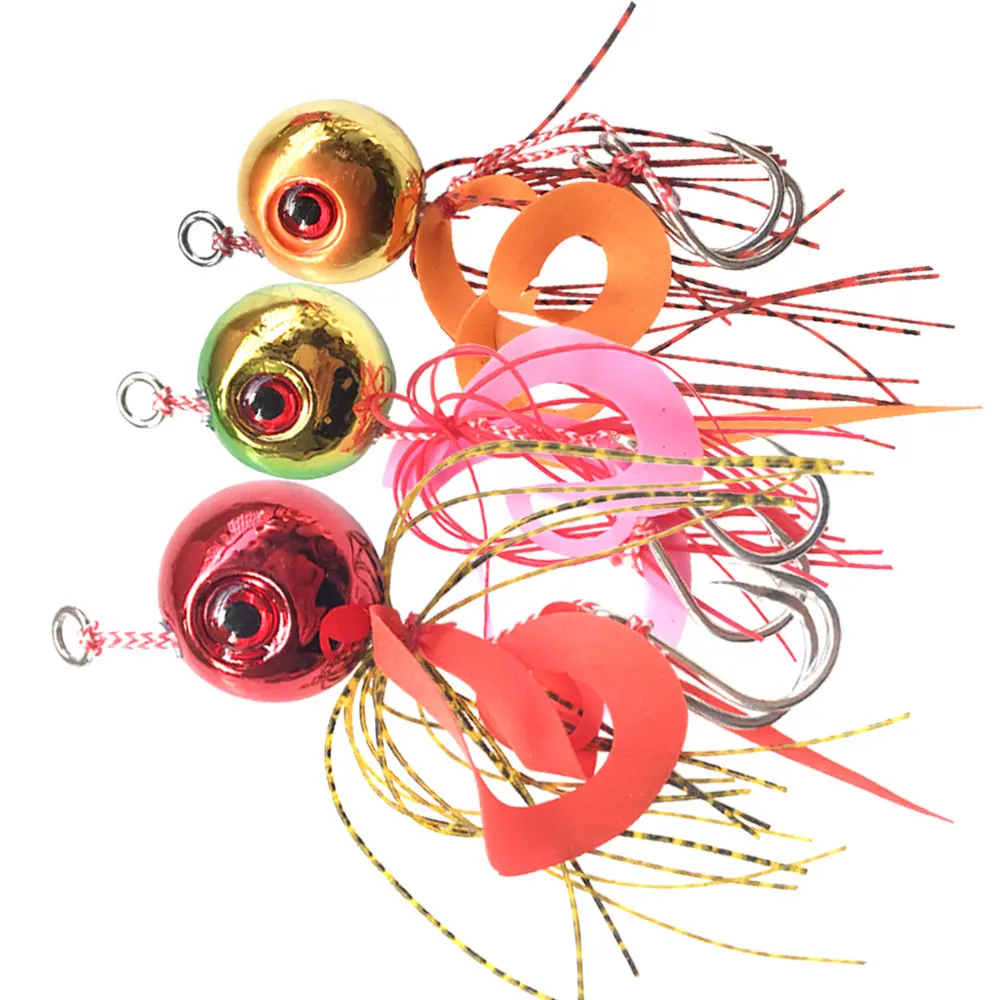 

Inchiku Metal Jig Fishing Lure Jigs Snapper Grouper Kingfish Saltwater Artificial Bait Jig Head Octopus Skirt Assist Hook