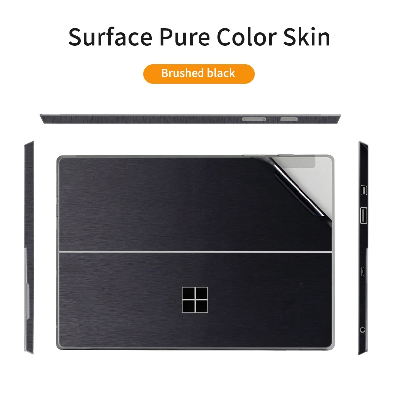 Однотонная Виниловая наклейка для Microsoft Surface Pro 8/7/6/5/4/3 X Go 3/2 задняя крышка