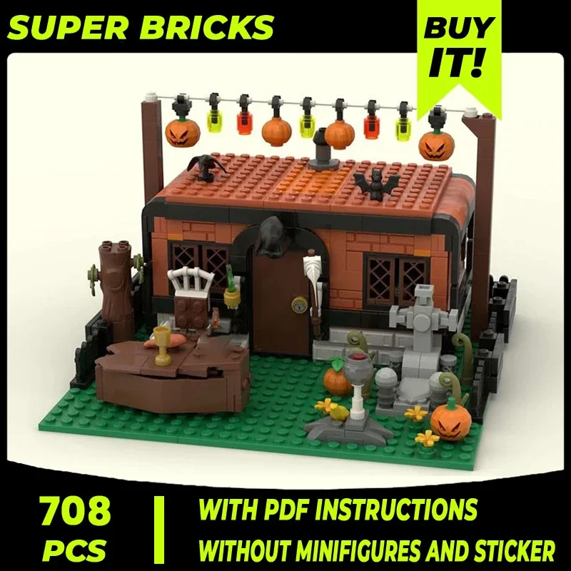 Конструктор Moc модель уличного вида Хэллоуин кемпинг технические кирпичи сборка
