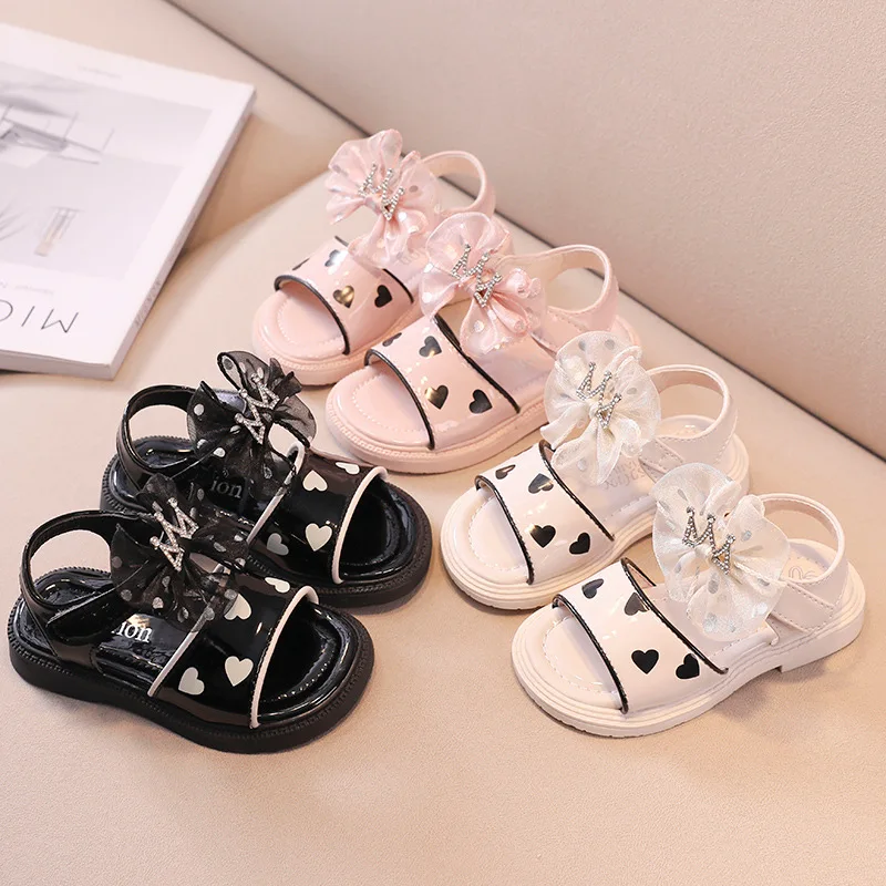 

NEW Summer Girls Flat Sandals Casual Non-slip Platform Sandals Elegant Comfortable Outdoor for Children Sport Sandals 21-30