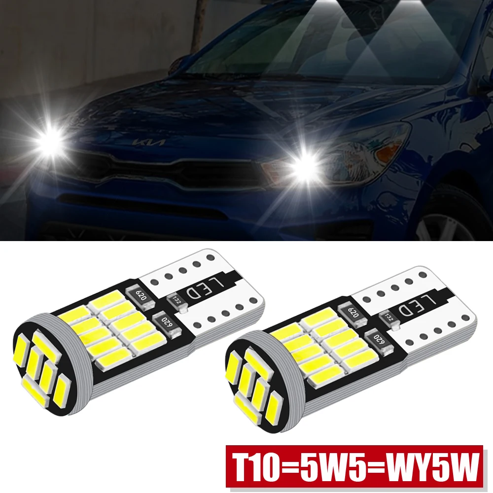 

W5W Led T10 Led Bulbs 26SMD 4014 Chips 194 501 Canbus White Signal Lamp Car Interior Dome Reading Clearance Light 12V Sidemarker