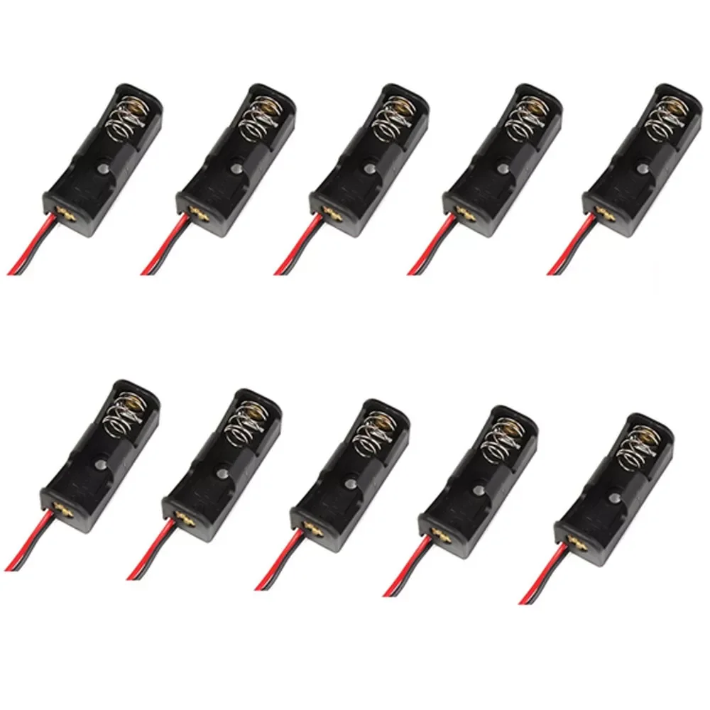 

10PCS Battery Case 23A /A23 Battery 12V Clip Holder Box Case Black With 2-Wired quality 12V 23A MN21 MS21 Battery Case In Stock