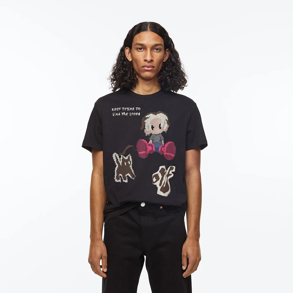 

Женская одежда с милым мультяшным принтом в стиле ретро Y2k, футболки с изображением взрывоопасных веществ, парные свободные хлопковые топы оверсайз в стиле хип-хоп с коротким рукавом, Новинка