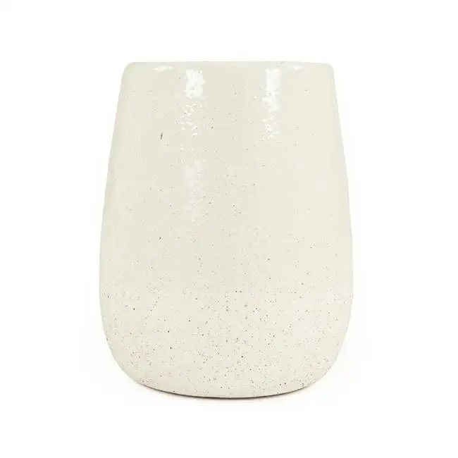 

Ceramic Vase with Distressed Glazed Finish
