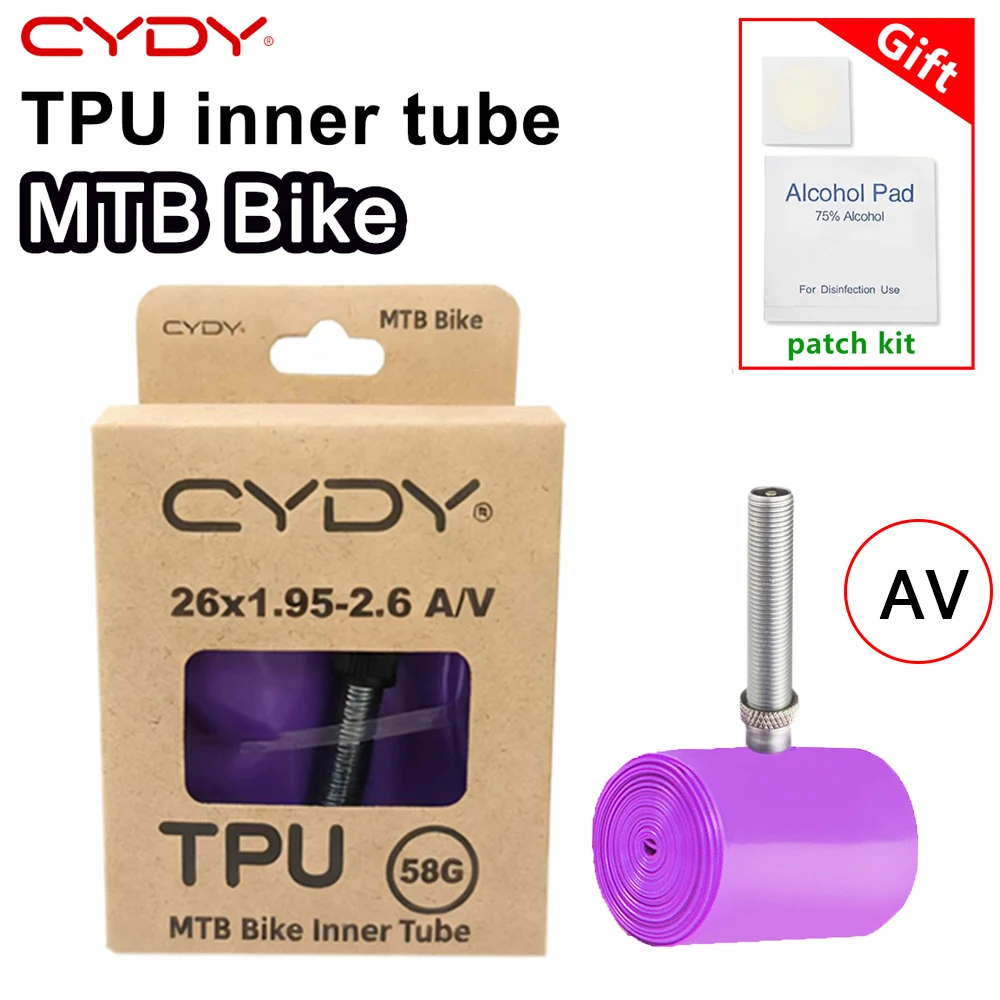 CYDY TPU MTB велосипедная камера 29 26 27,5 29x1,95-2,6 дюйма, шина для горного велосипеда Schrader, клапан 45 мм, pneu 29er, велосипедная трубка (art.: 3920d396ea7d2) - 3920d396ea7d2