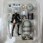 14 см NieR Automata Anime Figure YoRHa No.2 экшн-фигурка Automata HUNTER 2b с двумя головками ПВХ Модель Кукла подарок