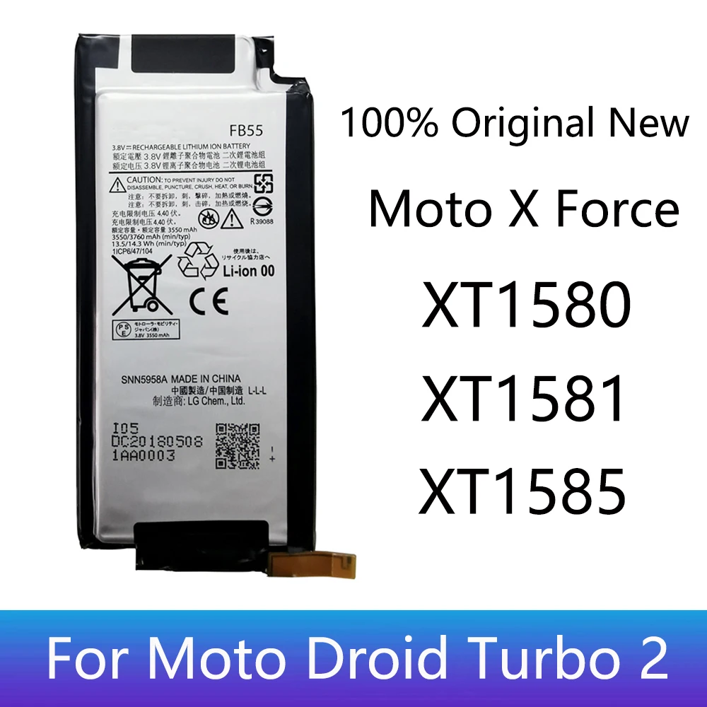 

Original New 3550mAh FB55 Battery For Motorola Moto Droid Turbo 2 XT1585 XT1581 XT1580 Moto X Force Phone batteries