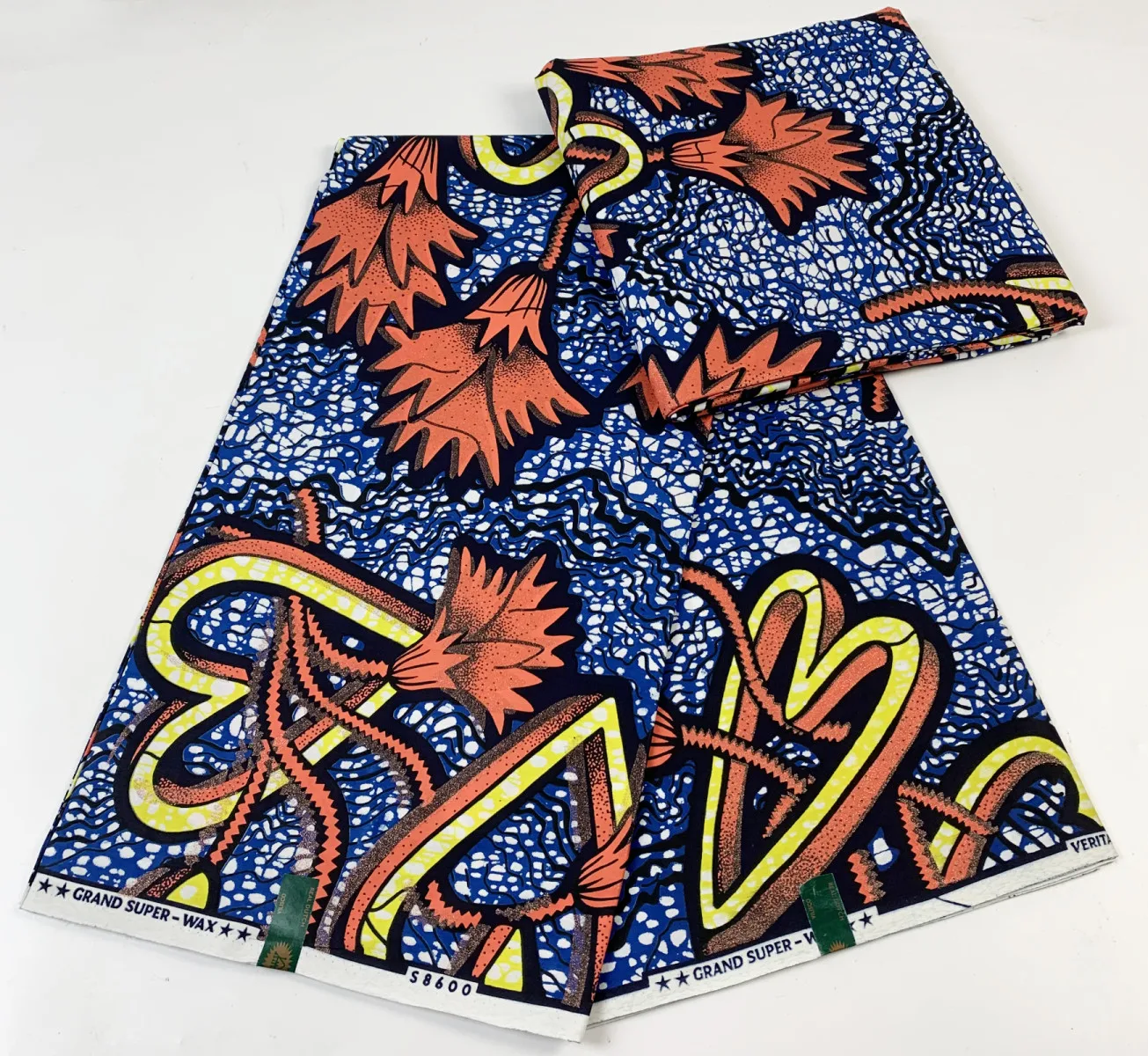 

Best Quality Pretty African Fashion Golden Wax Fabrics Nigerian Golden Ankara Printed Wax Materials 6 Yards For DIY Dress F 8-8