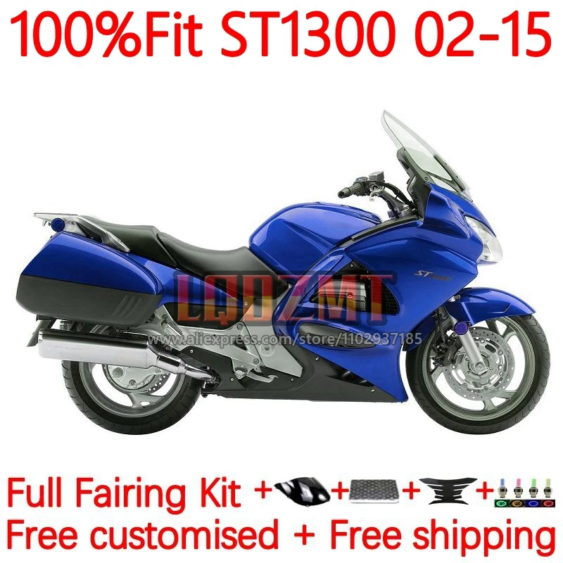 

Glossy Blue Fairing For HONDA Pan European ST1300 ST 1300 2002 2003 2004 2005 2006 2007 2008 09 10 11 12 13 14 15 Frame 14No.16