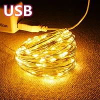 1m 2m 5m 10m fairy lights new year led christmas lights waterproof copper wire string lights for christmas garland curtain light