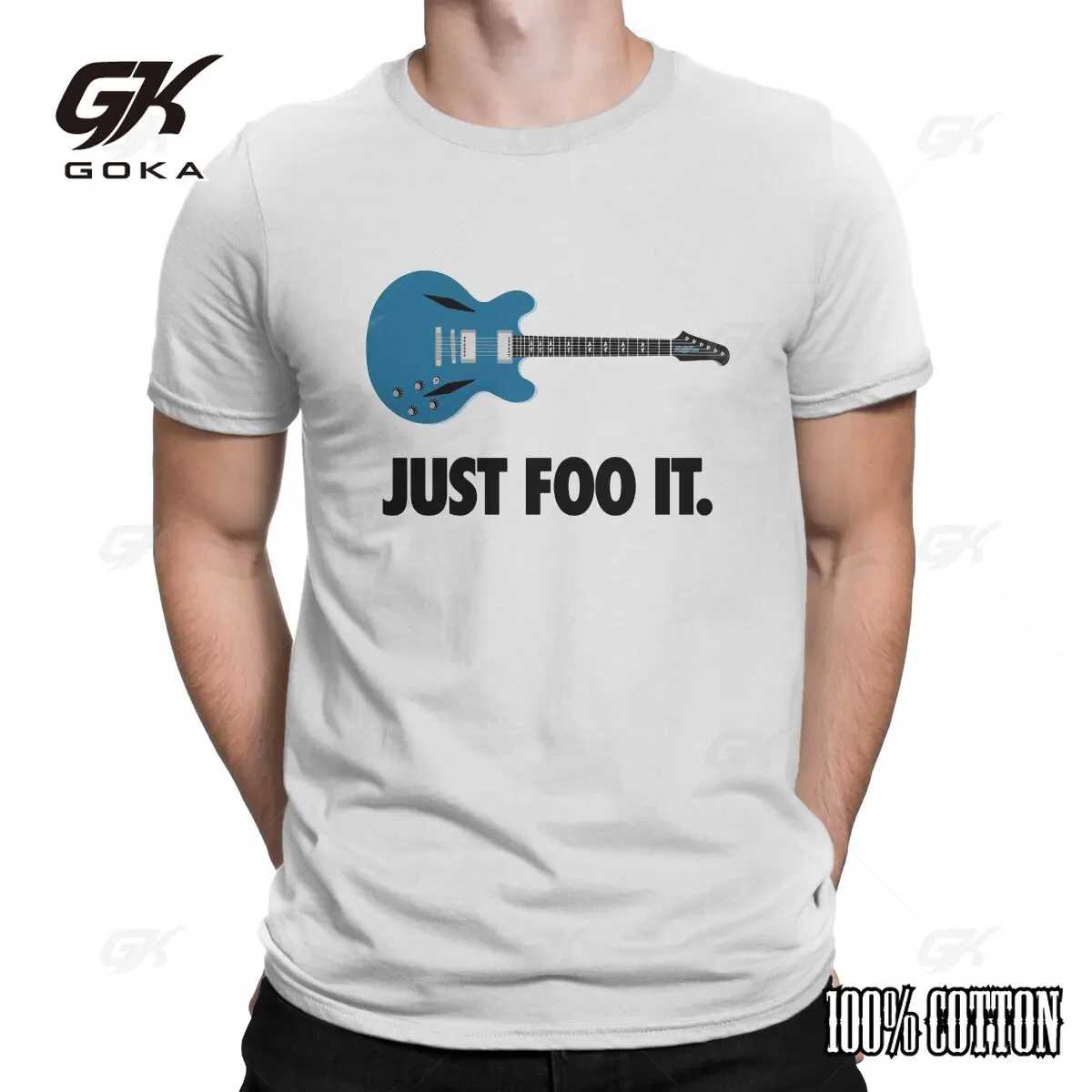 Хипстерские футболки Just Foo It для мужчин с круглым воротником футболка из 100%