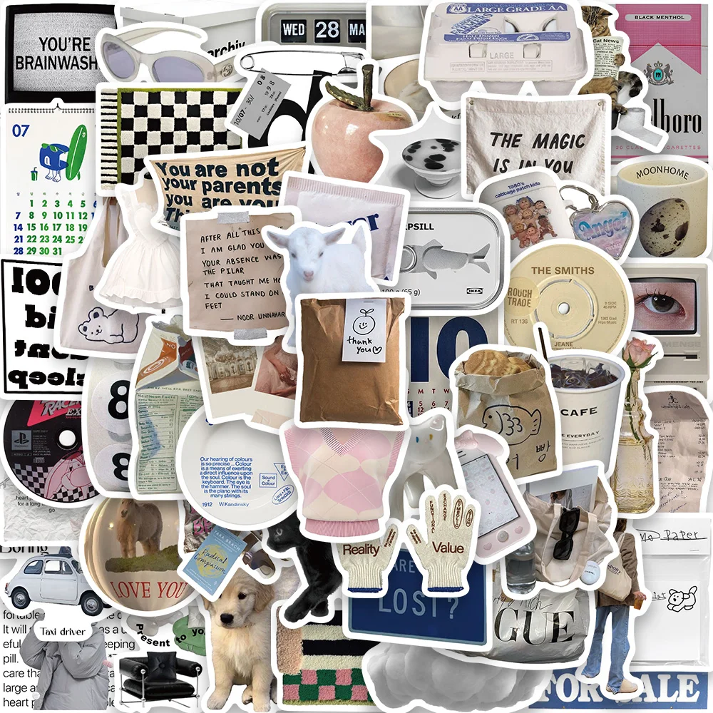 

10/25/50Pcs Korean Stickers Laptop Luggage Casual Harajuku Scrapbooking Waterproof Art Picture Cool and Cafe Home Sticker