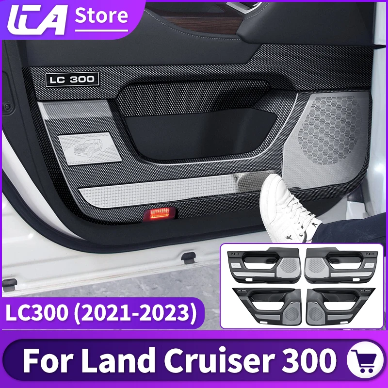 

For 2021 2022 2023 Toyota Land Cruiser 300 Car Door Protective Cover Speaker Cover LC300 FJ300 Interior Upgraded Accessories