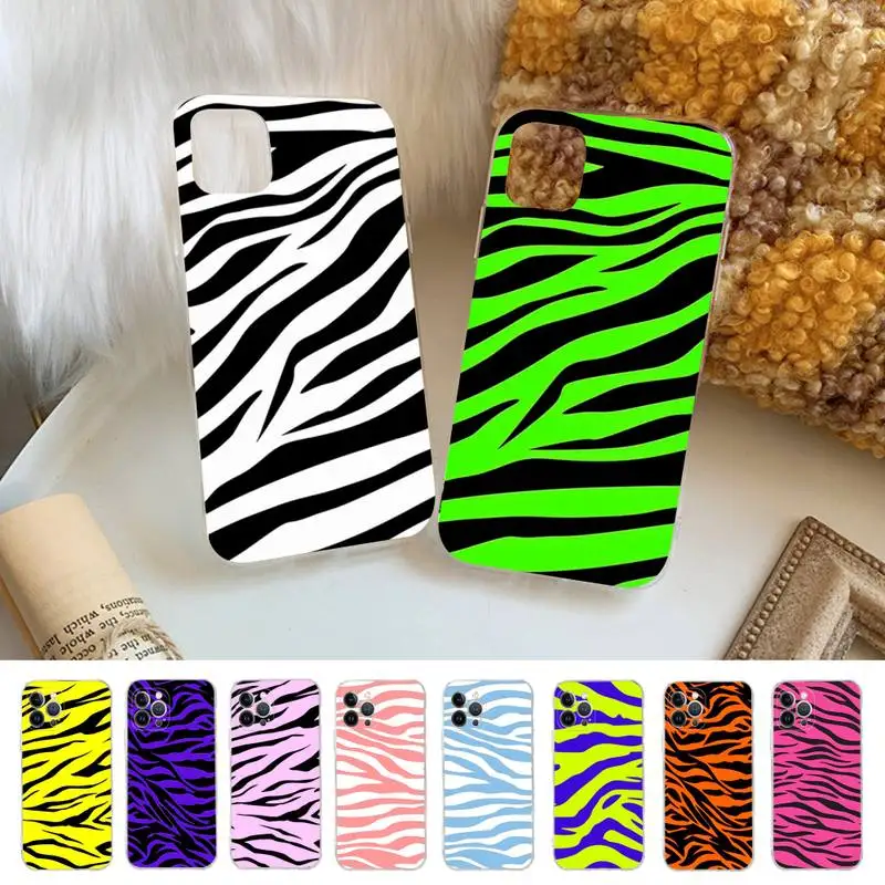 

Fashion zebra Phone Case Silicone Soft for iphone 14 13 12 11 Pro Mini XS MAX 8 7 6 Plus X XS XR Cover