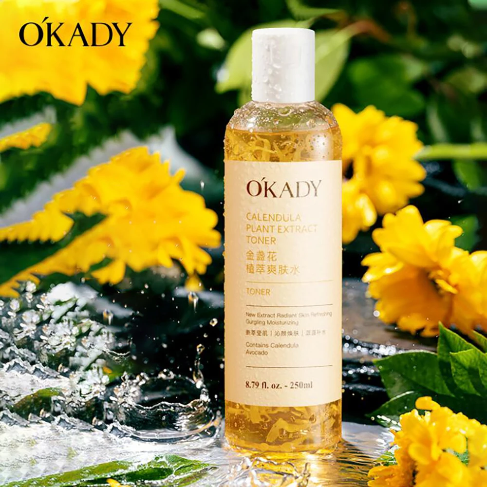 

OKADY Calendula face Toner Oil Control Shrink Pores Moisturizing Whitening korean Skincare Firming Toner Brighten Tonic for face