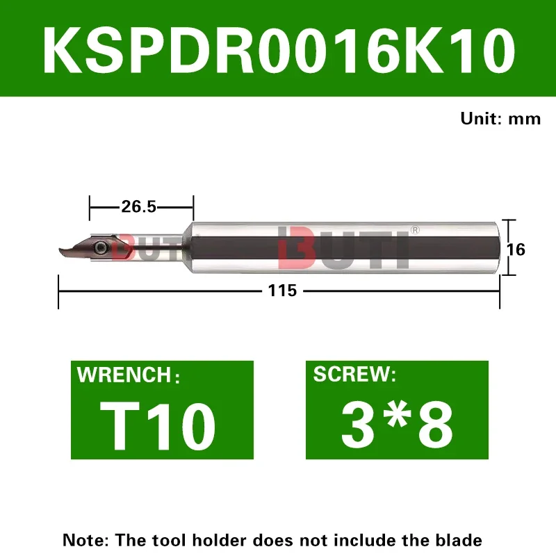 

Токарный станок с ЧПУ KSPDR Фреза с малым внутренним отверстием и торцевой канавкой с SPDR200DM10 Малый диаметр, большая глубина, торцевая канавка