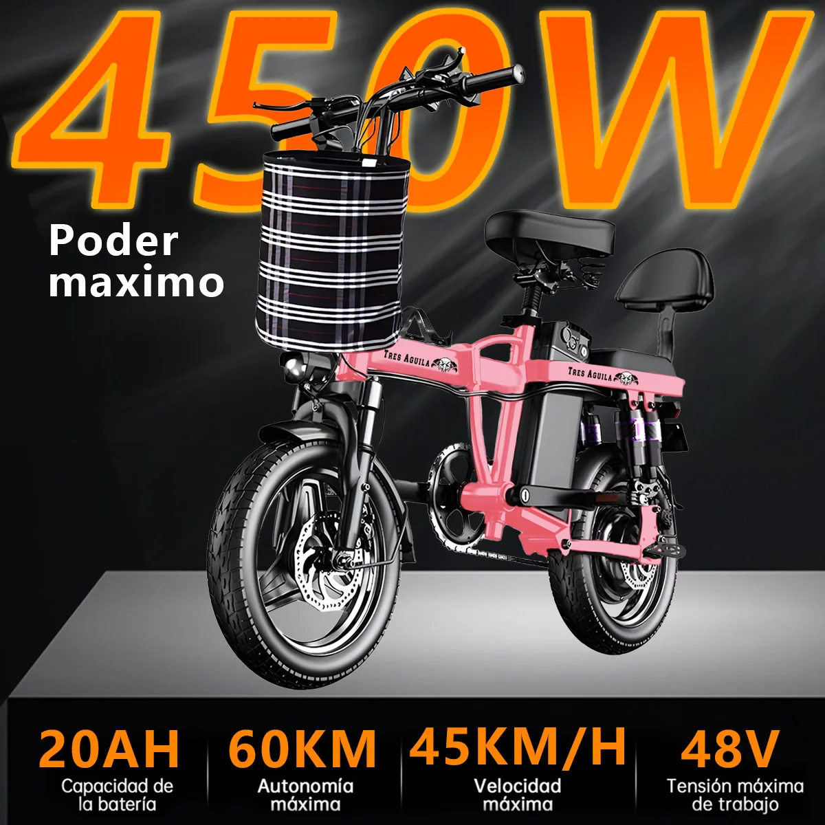 Электрический велосипед 14 дюймов