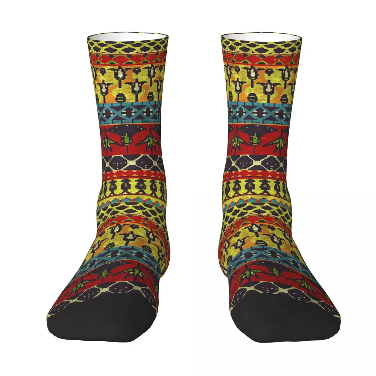 Ancient Egyptian Ornament Tribal Seamless Pattern Adult Socks,Unisex socks,men Socks women Socks