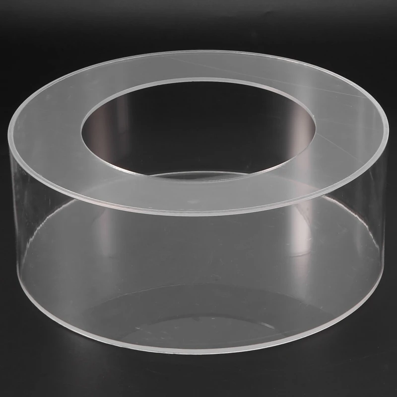 

1Pc Round Acrylic Cake Display Board Cake Edge Smoother Scraper Cake Tray DIY Round Decor Cake Refillable Board