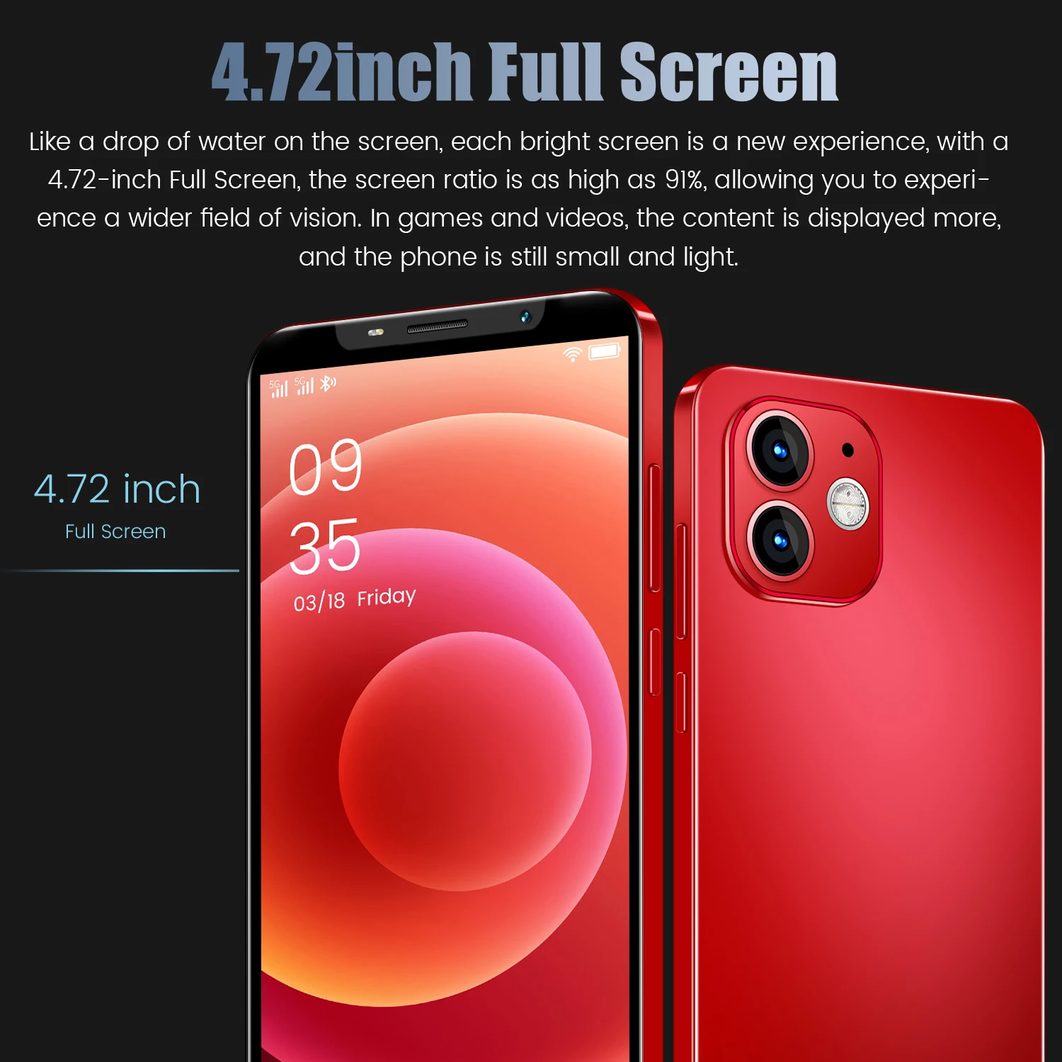 Самый дешевый смартфон Rugum IP13 Mini 2021 дюймовый полноэкранный 3G WCDMA разблокированный