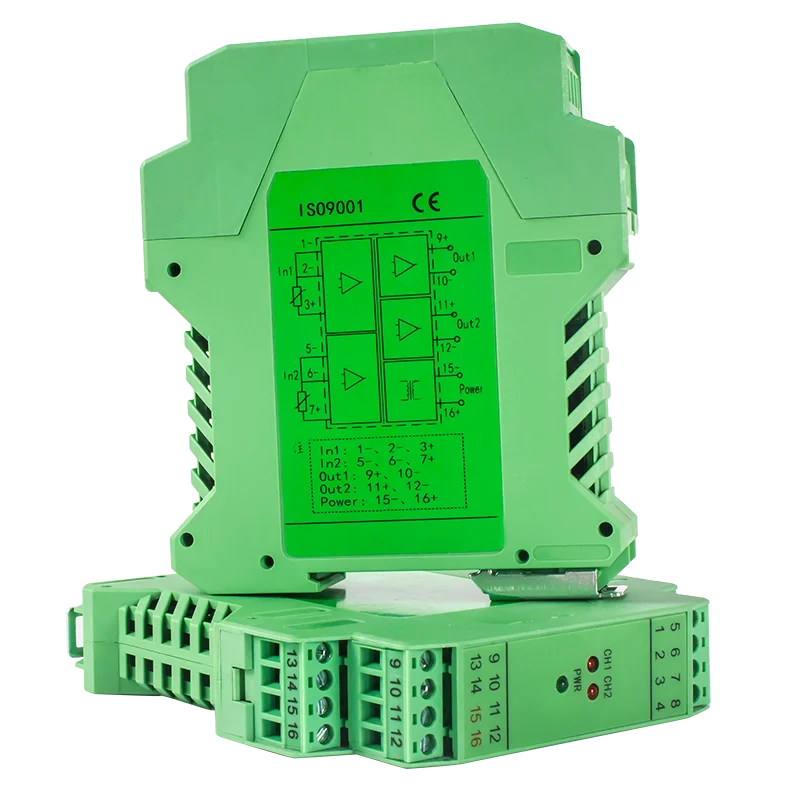 0-100℃ 0-200℃ PT100 Temperature Converter 1 In Out to 4-20mA 0-10V 0-5V 1-5V Transmitter