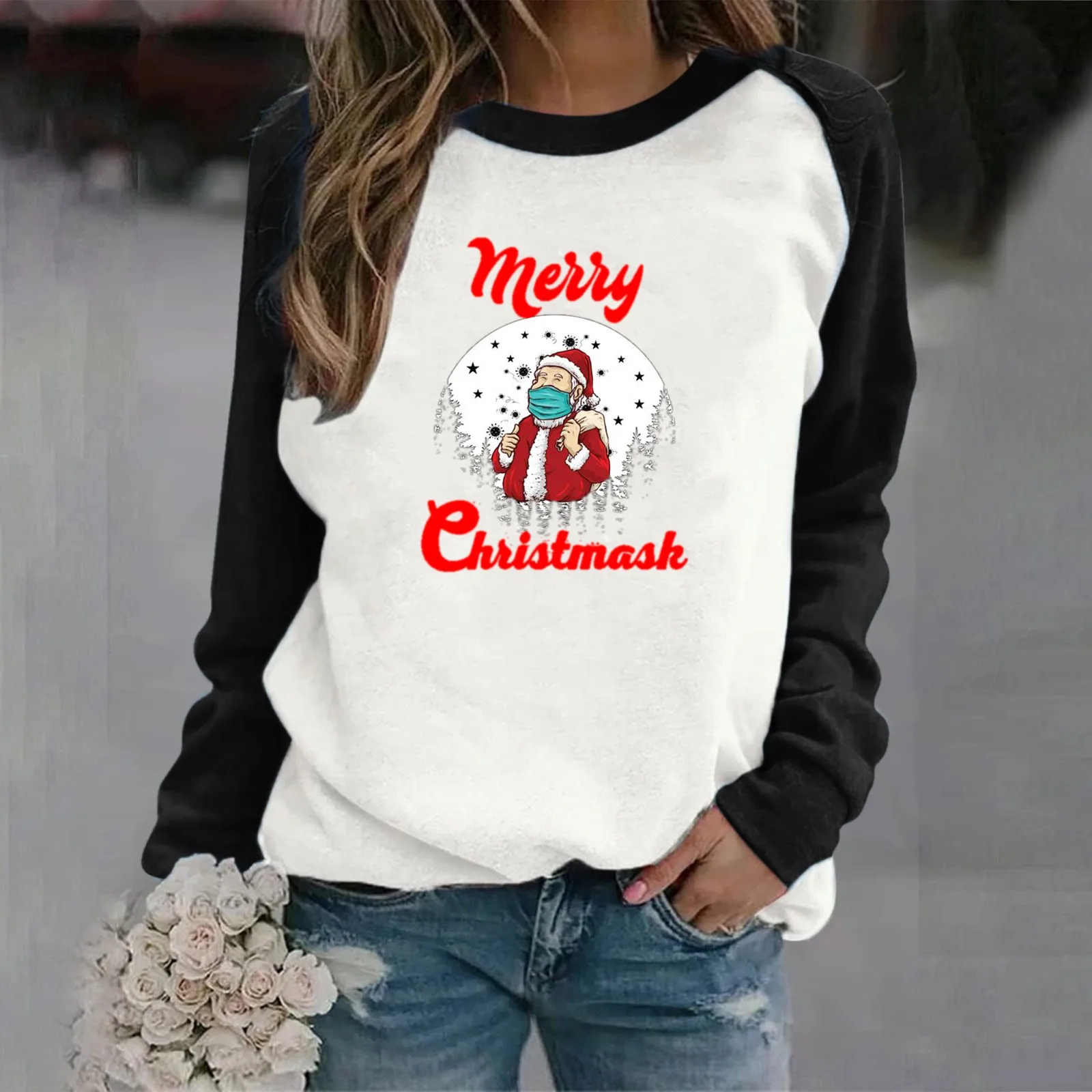 

Короткий женский флисовый пуловер с карманами и длинным рукавом