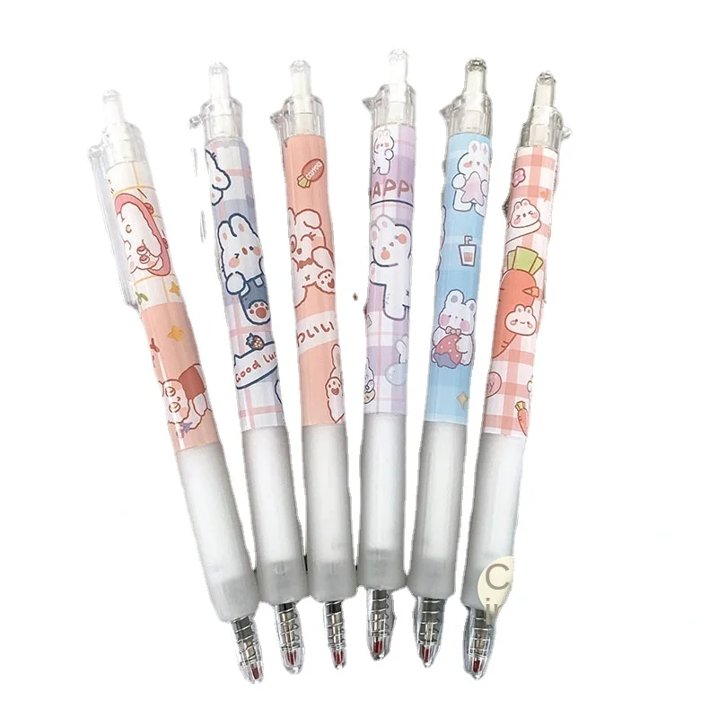 

Мультяшный милый креативный кожаный чехол Петер с высоким уровнем внешнего вида на 0,5 мм нейтральная ручка назад в школу Детская гелевая ру...