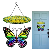 3d metal butterfly wall decor 3d butterfly wall decor vintage outdoor art welcome sign for garden front door vintage wall home