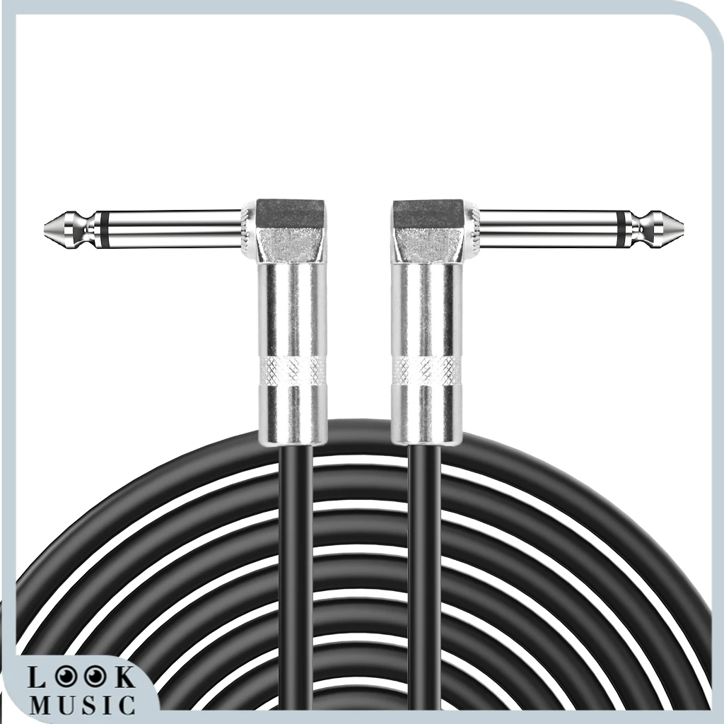 

1PC Guitar Cable 1/4 Inch Cable 6.35mm Plug Bass Keyboard Instrument Cable Electric Mandolin Pro Audio