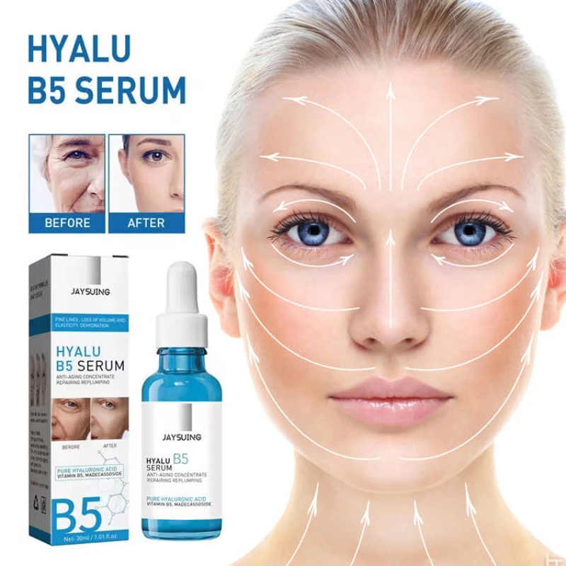 

Hyaluronic Acid Wrinkle Remover Face Serum Vitamin B5 Anti Aging Fade Fine Lines Firming Lifting Moisturizing Nourish Skin Care