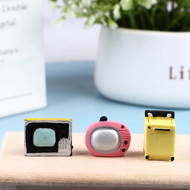 

New Hot！1Pc Mini LCD TV Dollhouse Miniature LCD TV Model Doll House Home Furniture Decor For Kids Great Gift