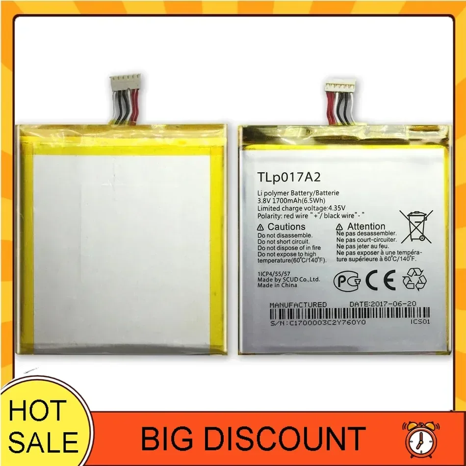 Сменный аккумулятор для Alcatel One Touch Idol Mini OT-6012A OT-6012E OT-6012W TLp017A1 TLp017A2 1700 мАч