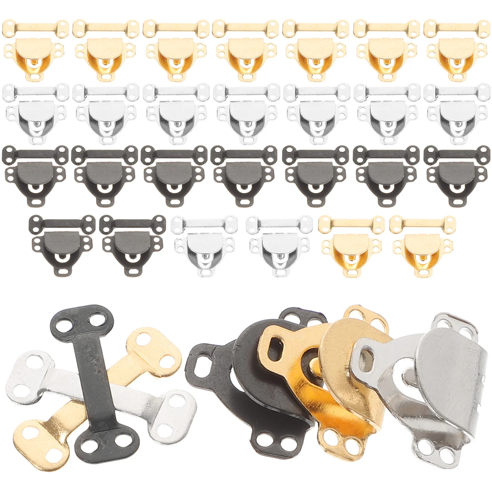 

30 SetsShirt Pant Hooks Brass Clothing Hooks and Bar Set Vintage Sewing Hooks Sewing Hook Decor