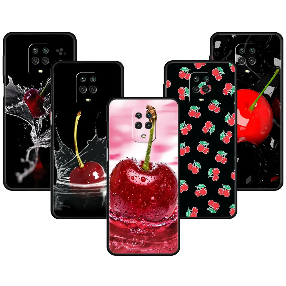 

Phone Case Cherry summer fruit Celular For Xiaomi Redmi Note 9S 8 K40 9T 10 9 11 Pro 9C 9A 7 8T K40S K50