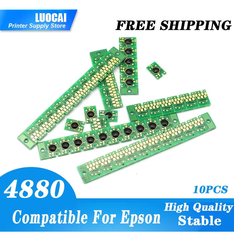

10 шт., чип картриджа для принтера Epson Pro 4880 7880 9880 4880