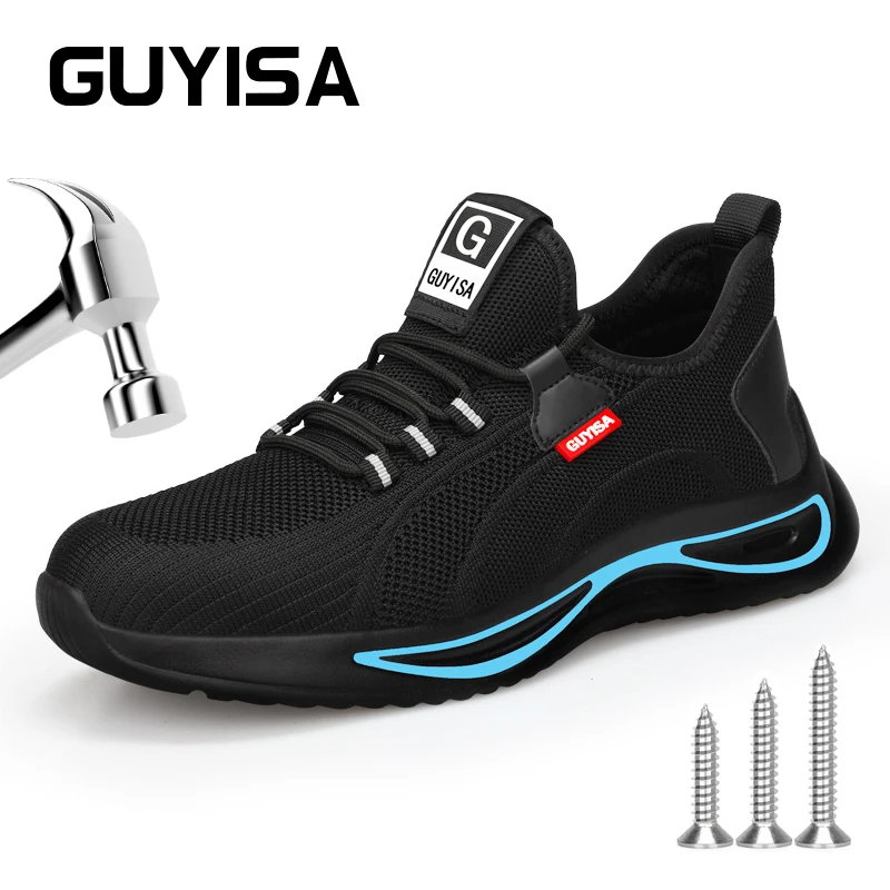 

GUYISA ботинок 2138S черные защитные большие