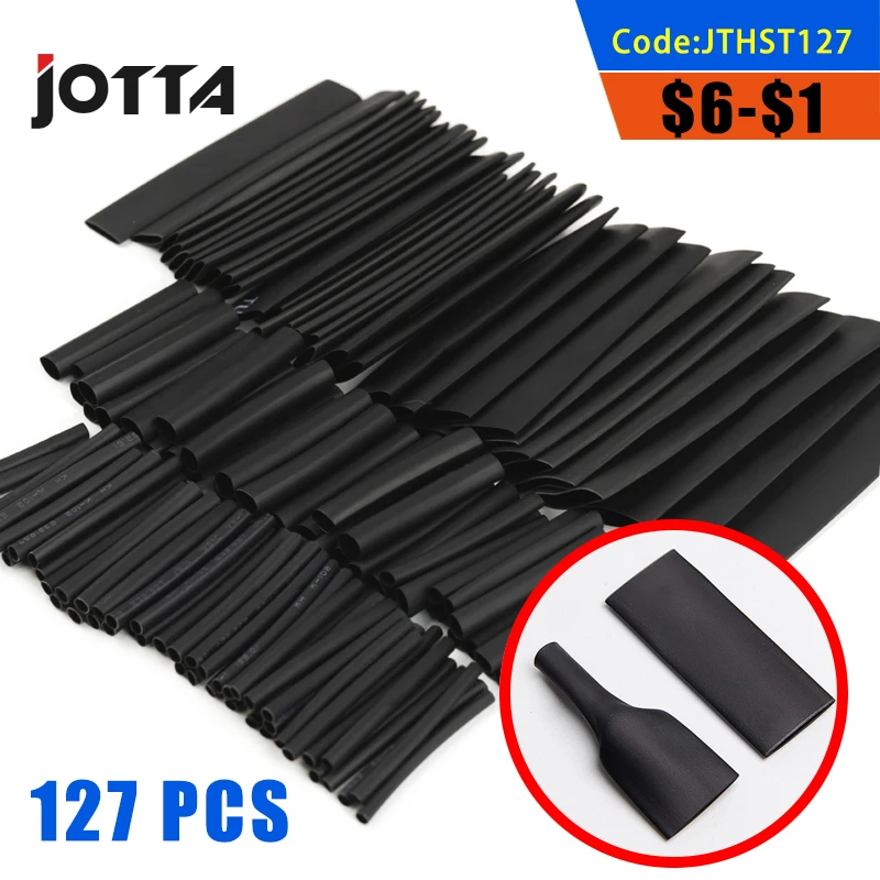 Набор термоусадочных трубок 127 защитная трубка шт. для электрического соединения