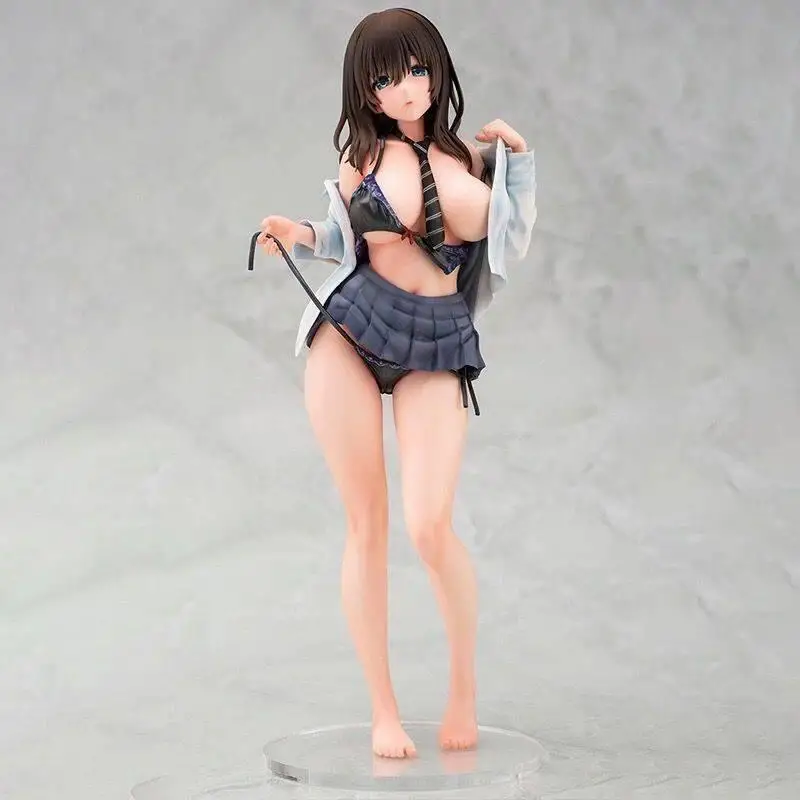 

26cm Japanese anime Daiki wet JK kuromine Aya Mataro Sexy Figurine PVC Game toys Adult collection dolls Gifts Free shipping