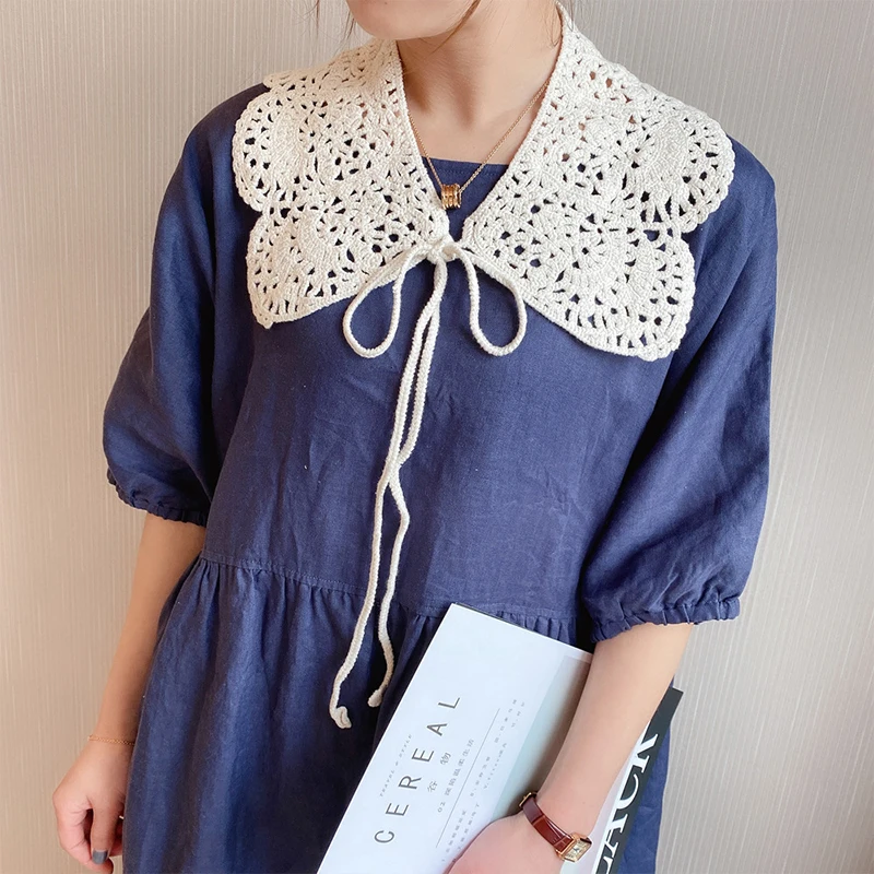 

Съемный воротник, кружевной шарф, сетчатый шарф, накидка, шаль, полые вязаные шарфы, бандана, тонкий шарф, накидка, накладной воротник