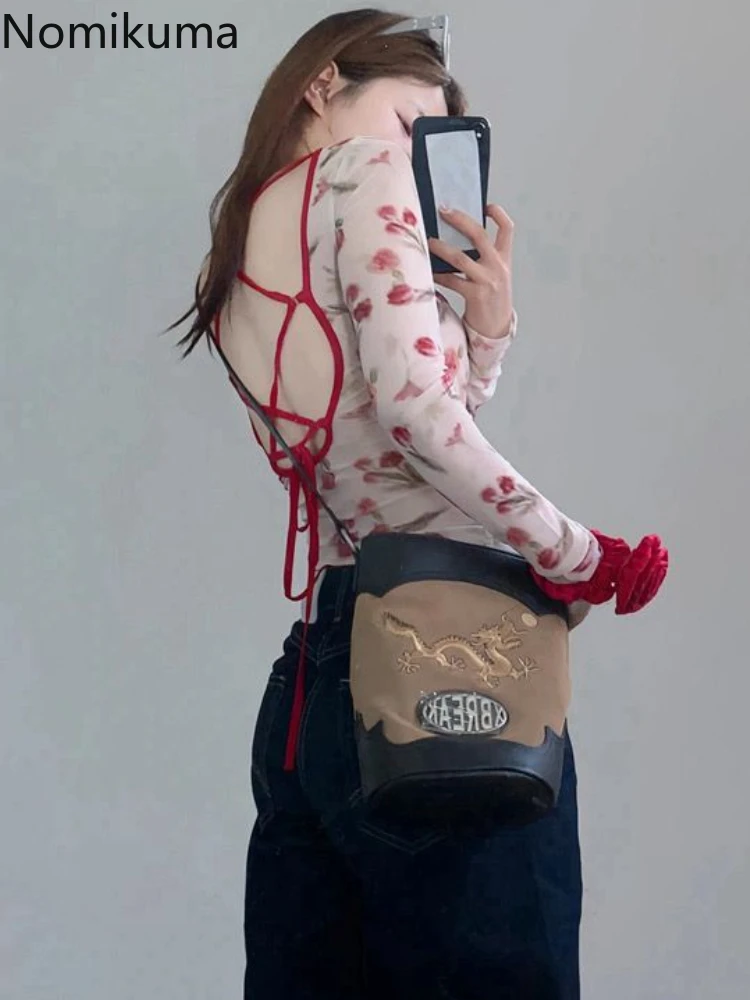 Милые женские футболки с цветочным принтом модные корейские газовые Футболки