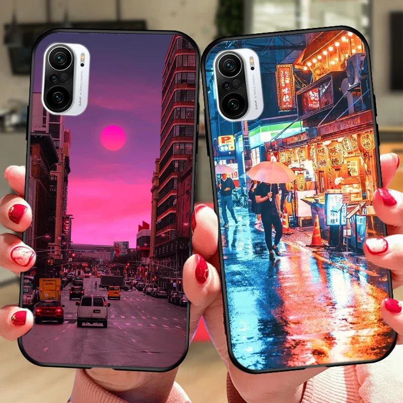 

Luxury beautiful building Phone Case for Xiaomi Mi 11 10 Ultra Lite Pro Redmi K40 pro Phone Case for POCO F2 F3 M3 X2 X3
