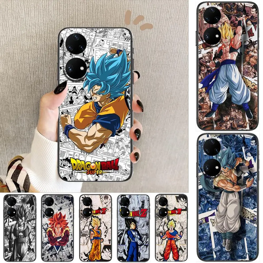 

Dragon Ball goku comic Phone Case For Huawei p50 P40 p30 P20 10 9 8 Lite E Pro Plus Black Etui Coque Painting Hoesjes comic fas