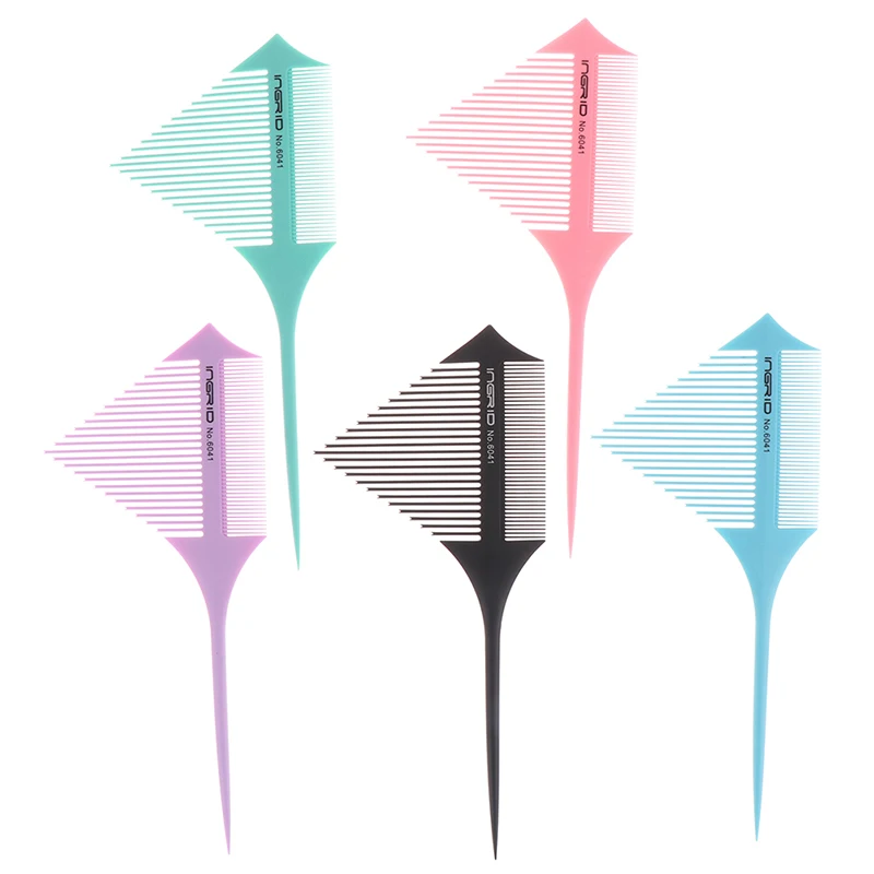 

Расческа для волос с двойной головкой, салонный инструмент для окрашивания волос, для подрезания и укладки, масловая расческа для волос