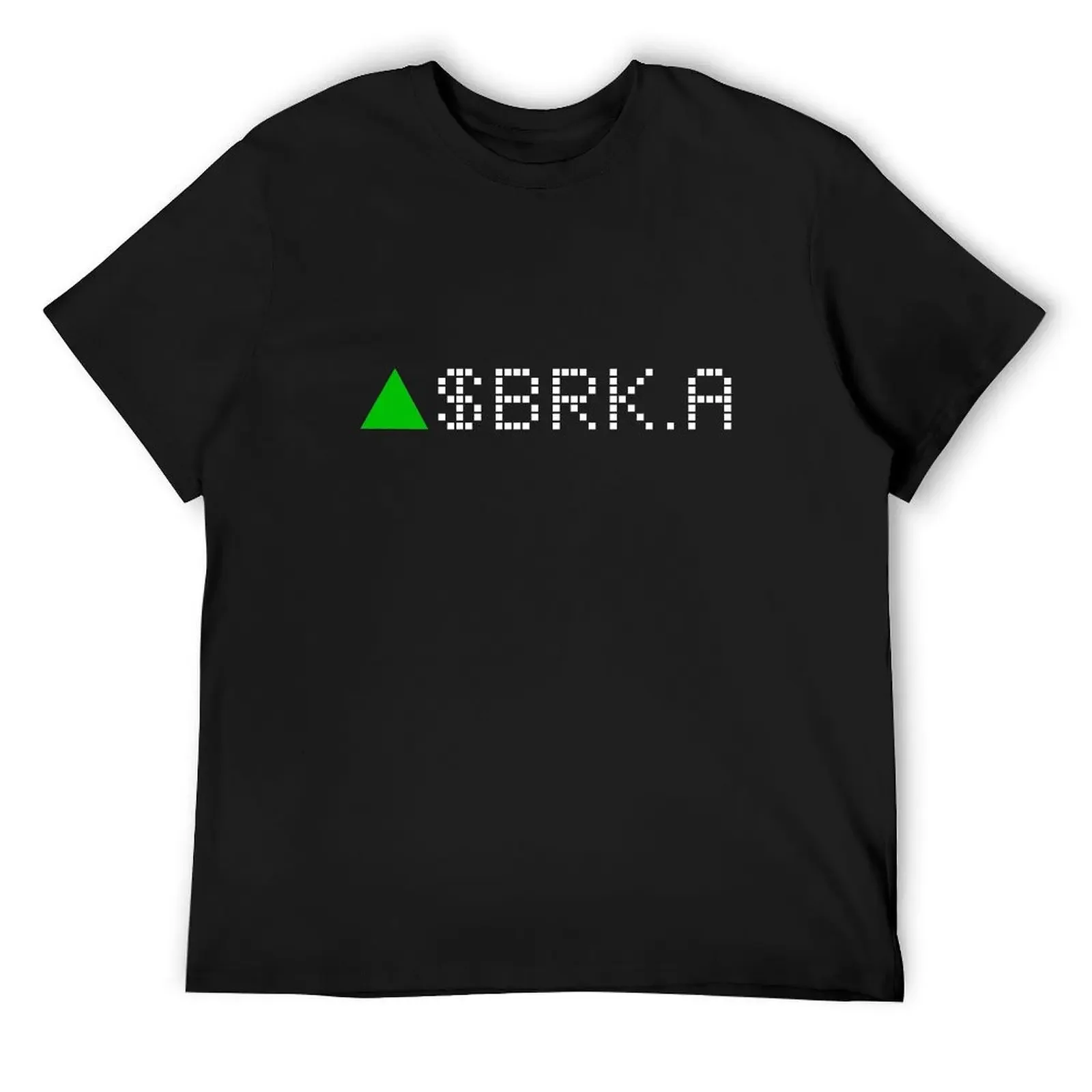 Berkshire Hathaway Inc. Class A Stock Ticker Green - футболка с белым шрифтом летняя одежда винтажные