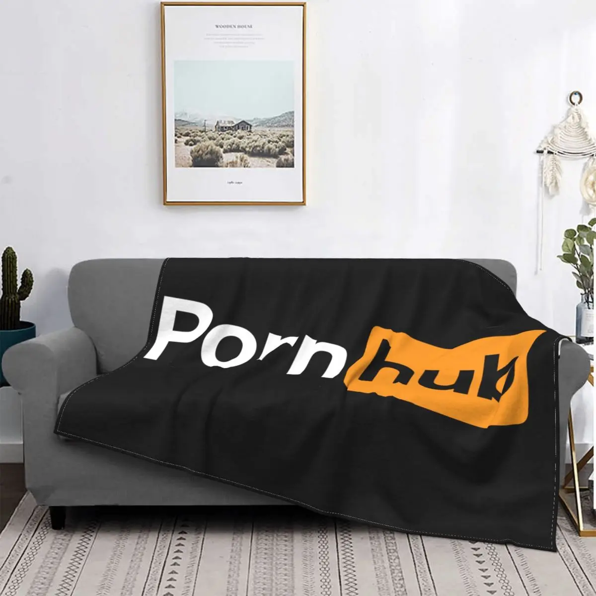 

3D печать Pornhub логотип одеяло s удобное мягкое Фланелевое спринтерское порно Hub Подарочное одеяло для дивана дома спальни