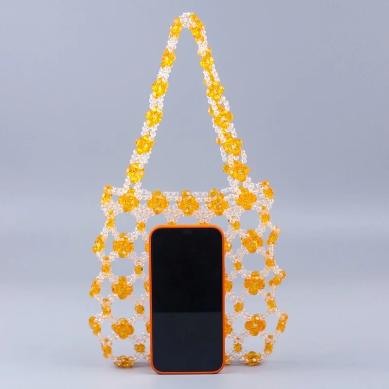 2022Summer Acrylic Pure Lightweight Beach Hollow Shoulder Ladies Fashion Trend All-match Niche Handbags Women Bags Designer