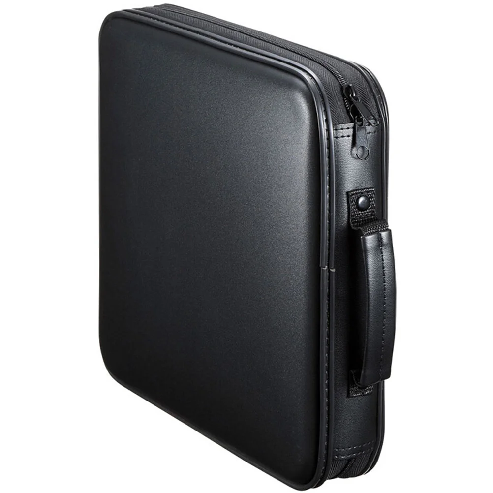 

Сумка-Органайзер для хранения, сумка-кошелек, портативный альбом vcdzip Dj связующий Кожаный Автомобильный Жесткий Чехол, большая емкость