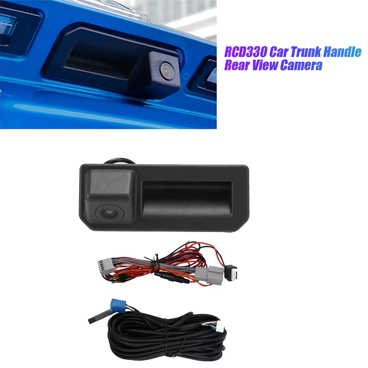 RCD330 Автомобильная камера заднего вида с ручкой багажника для Audi A3 S3 A4L/Tiguan Touran Passat