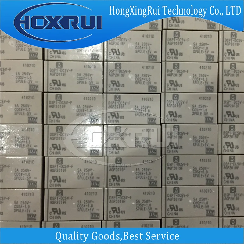 

(1 piece),DSP1-DC5V-F,DIP,5A, double pole single throw,5VDC through hole, micro, monostable, Power relay,