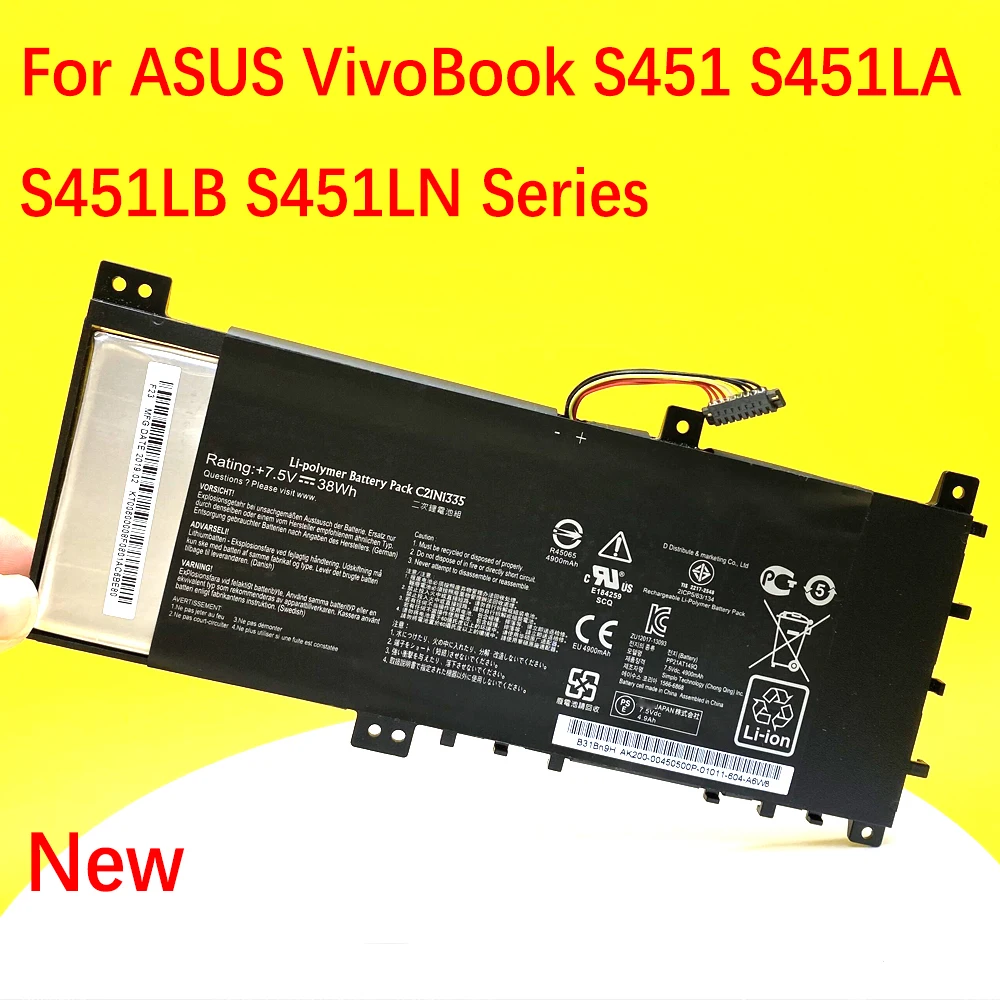 Новинка C21N1335 Аккумулятор для ноутбука ASUS VivoBook S451 S451LA S451LB S451LN серия ультрабук 7,5 V 38WH